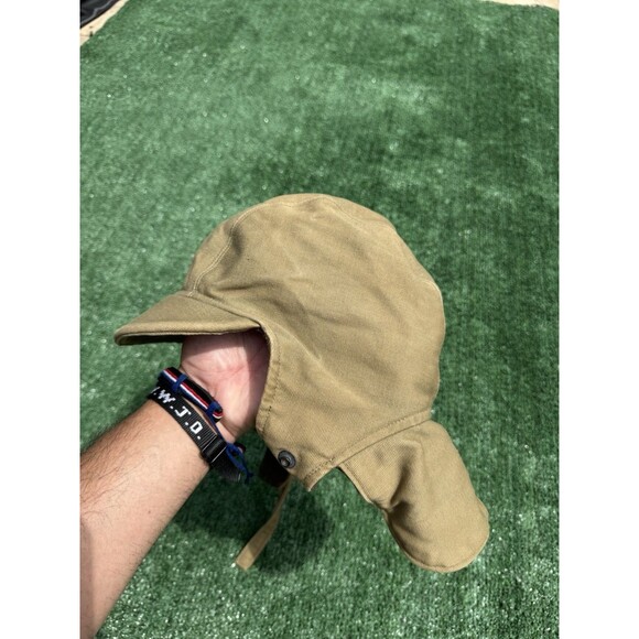 Vintage WW2 era USN US Navy Cold Weather Cap Hat Size 7 1/2 Uniform Field Gear - Picture 1 of 7